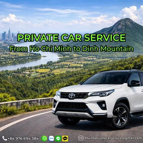 Ho Chi Minh to Dinh Mountain Private Car